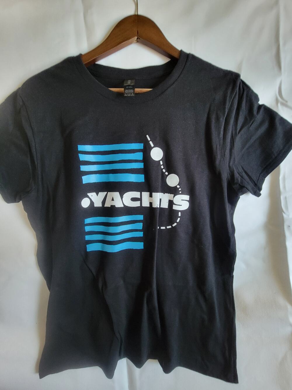 the yachts  band t shirt Ladies Large  Black